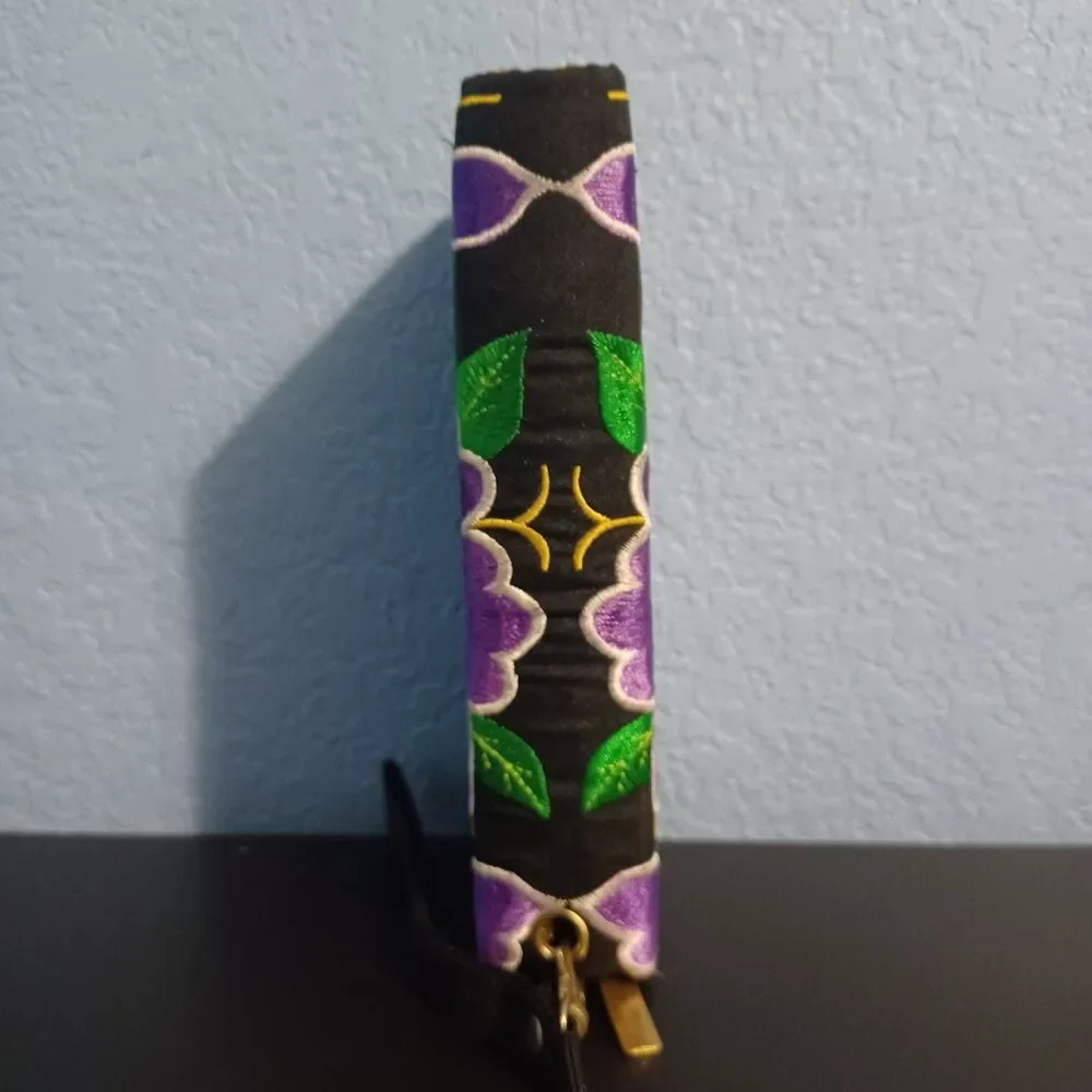 Embroidered, Double-Zip Wallet - Picture 3 of 9